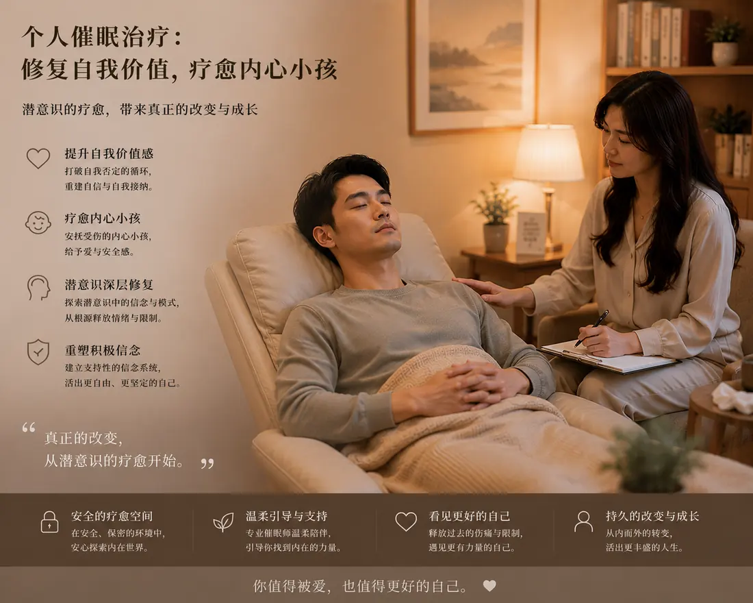 临床催眠治疗：修复自我价值，疗愈内心小孩