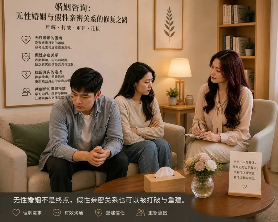 婚姻咨询：无性婚姻与假性亲密关系的修复之路