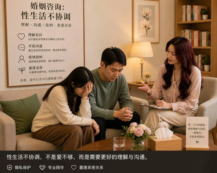 婚姻咨询：性生活不协调、性障碍与性创伤疗愈