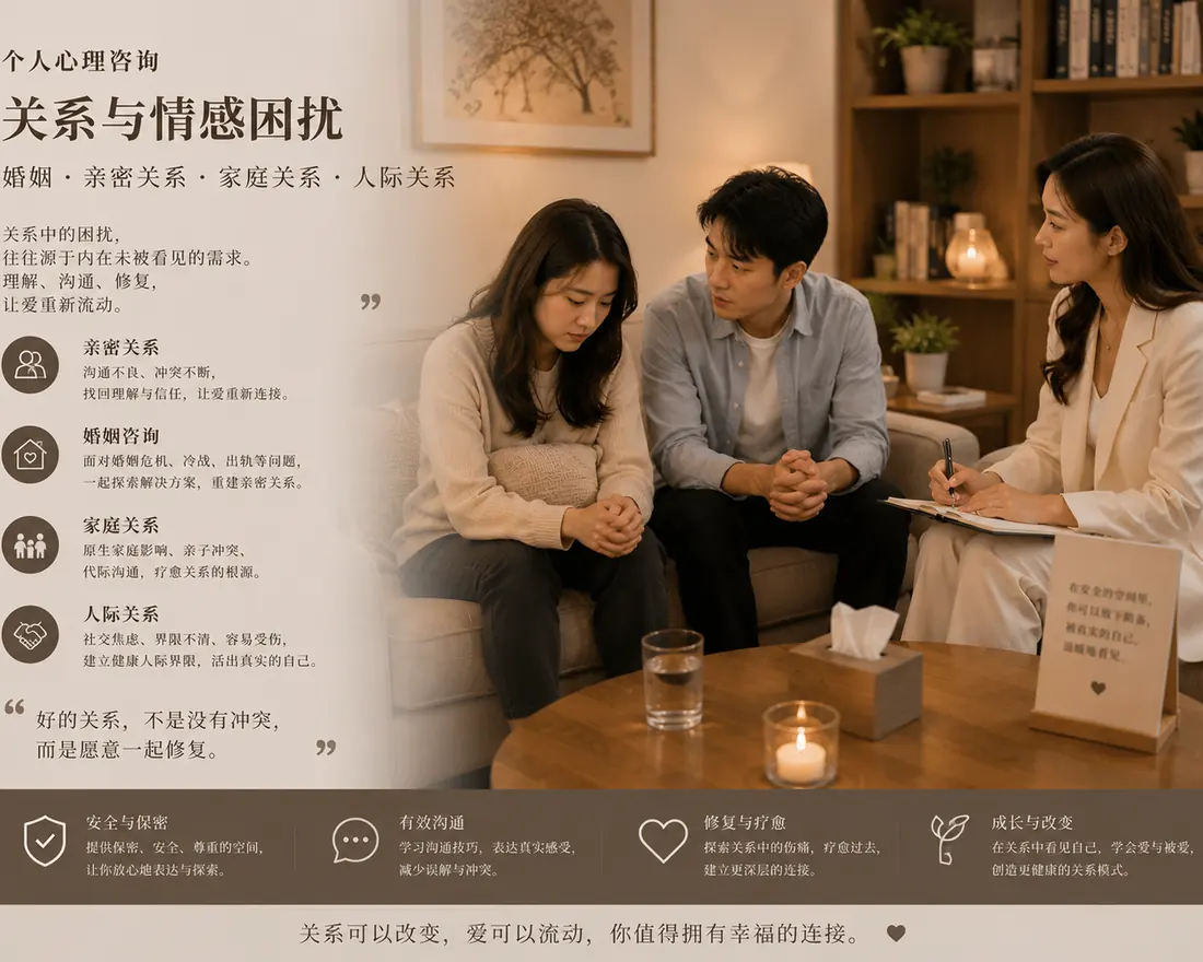 个人心理咨询：关系与情感困扰