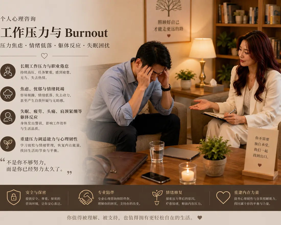 个人心理咨询：工作压力与 Burnout