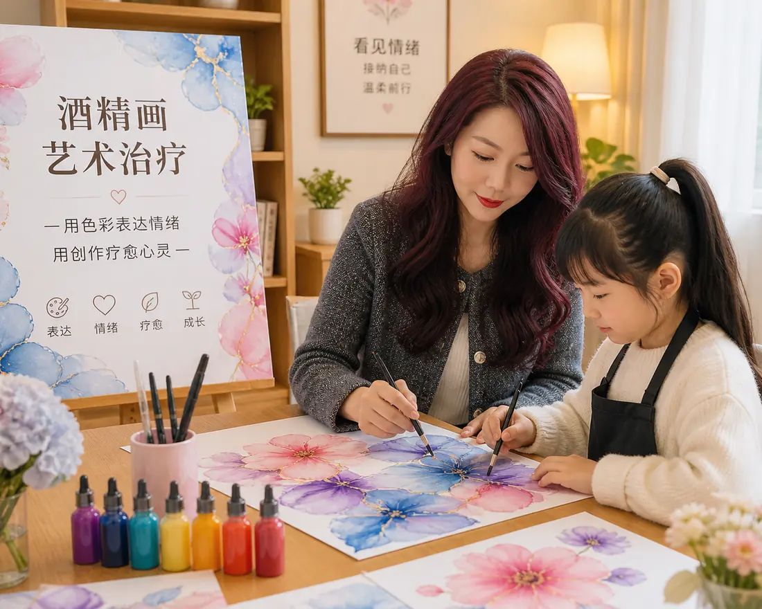 儿童青少年心理咨询：酒精画艺术治疗